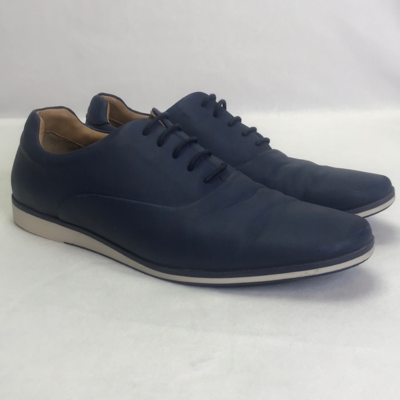 Zara Men's Blue/White Oxfords Lace Up Shoes - Picture 2 of 15